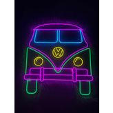 Dekoraven Bettle karavan neon led duvar dekoru