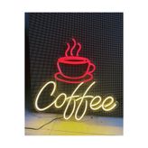 Dekoraven Coffee Fincan Neon Led