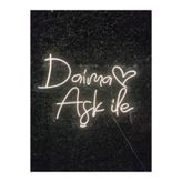 dekoraven Daima Aşk Ile Neon Led Tabela, daimaşls