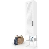 Dekorex Bny130 Beyaz Panjur Kapaklı Metal Ayaklı Banyo Dolabı