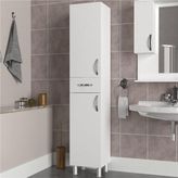 Dekorister Selin Beyaz 179x35x31 cm 2 Kapak 1 Çekmeceli Banyo Dolabı