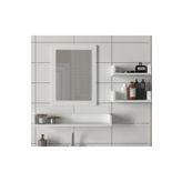 Dekorister Simon Beyaz Banyo Üst Dolabı Aynalı Etajer