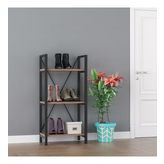 Dekormila Metal Ayakkabılık Ceviz