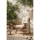 DEKORZADE Bambu Balkon Bahçe Teras Sandalyesi
