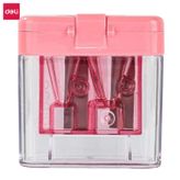 Deli Çiftli Hazneli Kalemtıraş E0576 Pembe