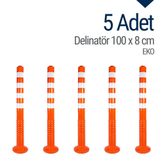 Delinatör 100 x 8 cm EKO 5 Adet, Esnek Duba