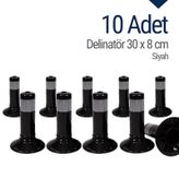 Delinatör 30 x 8 cm Siyah 10 Adet, Esnek Duba
