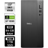 Dell Tower ECT1250 i7 14700 Masaüstü Bilgisayar 64GB RAM 1TB SSD FreeDOS + Per4 USB RPLSR007UP434 - Siyah - Yok