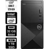 Dell Vostro 3030MT i7 12700 Masaüstü Bilgisayar 32GB RAM 1TB SSD Win11 Home + Per4 USB N6007VDT3030MTP326