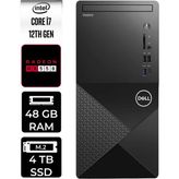 Dell Vostro 3030MT i7 12700 Masaüstü Bilgisayar 48GB RAM 4TB SSD FreeDOS + Per4 USB N6007VDT3030MTP372