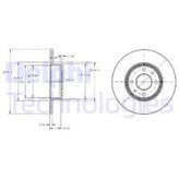 Delphi BG2322 Arka Fren Diski