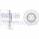 Delphi BG3222 Ön Fren Diski