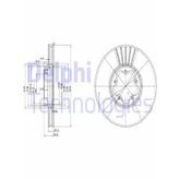 Delphi BG3676 Oto Önden Çeker Ön Fren Diski