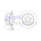 Delphi BG3897C Arka Dız Fren Diski