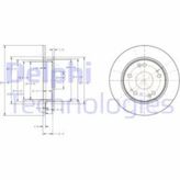 Delphi BG4118C Arka Fren Diski