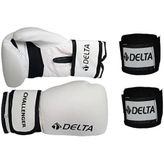 Delta Challenger Beyaz Dura-Strong Boks Eldiveni + Boks El Bandajı Seti