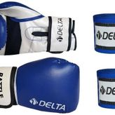 Delta Eldbattlemavi10 Battle Dura Strong Mavi Beyaz Boks Eldiveni