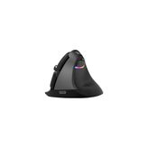 Delux M618 Mini Ergonomik Dikey Mouse Bluetooth 4.0 + 2.4GHz | Şarjlı, Sessiz Tıklama, RGB Aydınlatmalı, Ayarlanabilir DPI, PC/Laptop/Mac Uyumlu
