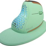 DeLUX Seeker Kablosuz Ergonomik Dikey Mouse, OLED Ekran - M618XSD-Yeşil