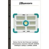 Delux Serisi Acil Durum Lambası Aydınlatma Çözümü Solar Güneş Enerjili Şarjlı Lamba 200W