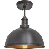 Demet Habek Mylights S Retro Rustik Tavan Avize Rustik Avize Mat Siyah 30cm