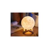 DEMPOWER 3d Ay Gece Lambası - 36 Cm Çap - Stand Hediyeli
