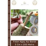 Denguva #aşıstreci Esnek Şeffaf Pratik Dayanıklı Bahçe Profesyonel Fidan Ağaç Aşı Bandı 5 cm x 200 Metre