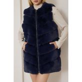 Denifur gala model peluş kürk yelek