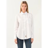 Denim DT10060-2 Beyaz Kadın Gömlek