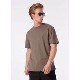 Denim Trip Rahat Fit Basic Taupe Gri Erkek T-Shirt