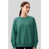 Deniz Yeşili Basic O Yaka Oversize Kadın Sweatshirt - 97053