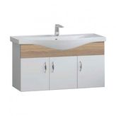 Denko Akyazı 100 cm Mdf Alize Banyo Dolabı Alt Modül ve Lavabo