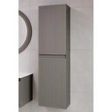 Denko Belgrad 40 Cm (Çimento Gri) Banyo Çamaşır Boy Dolabı