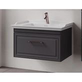 Denko Era 80 Cm (Antrasit) Banyo Dolabı (Alt Modül Lavabo)