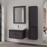 Denko Era 80 Cm (Antrasit) Banyo Dolabı Takımı Ve Boy Dolabı
