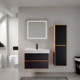 Denko Forever 80 Cm (Antrasit) Banyo Dolabı Takımı Ve Boy Dolabı