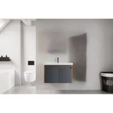 Denko Milano 80 Cm (Hazar Antrasit) Banyo Dolabı (Alt Modül Lavabo)