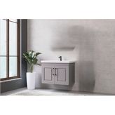 Denko Royal 80 Cm Kül Gri Banyo Dolabı (Alt Modül Lavabo)