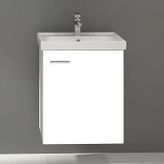 Denko Terra 50 cm Mdf Beyaz Banyo Dolabı Alt Modül ve Lavabo