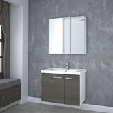 Denko Terra 80 cm Açık Meşe Banyo Dolabı