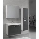 Denko Terra 80 cm Mdf Antrasit Gri Banyo Dolabı Takımı