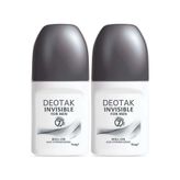 Deotak For Men Invisible 2x35 ml Erkek Roll-On Deodorant