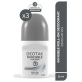 Deotak Invısıble For Men Roll-On Deodorant 35 ml x 3