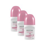 DEOTAK INVISIBLE ROLL-ON DEODORANT 35 ML X 3