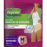 Depend M Beden 10+10 Adet Kadın Emici Külot