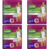 Depend Medium Boy Kadın 4x10 Adet Emici Külot