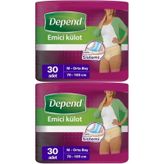 Depend Medium Kadın 2x30 Adet Emici Külot Hasta Bezi