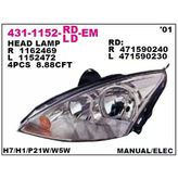 Depo Ön Far Sol Elektrikli Ece Ford Focus 2001-2004