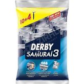 Derby Samurai 3 10+4 Adet 2 Paket Tıraş Bıçağı