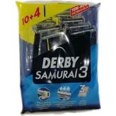 Derby Samurai 3 Bıçaklı 10+4 Poşet Tıraş Bıçağı